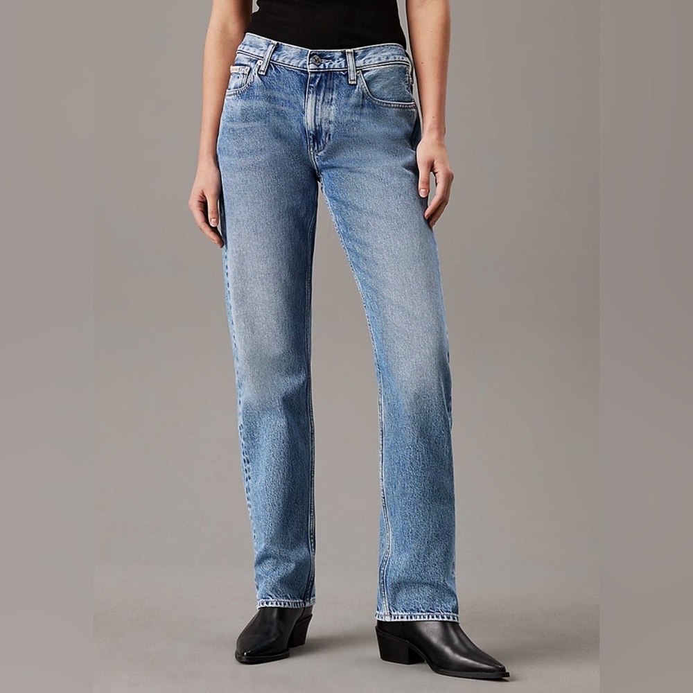 Calvin Klein women’s size 32/34 straight leg denim jeans - Picture 1 of 9